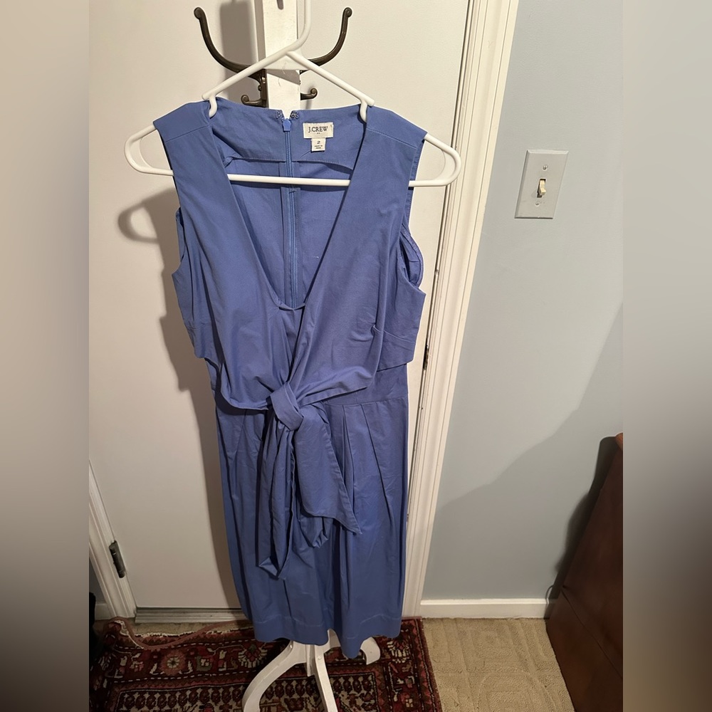 Jcrew size 2 blue midi dress